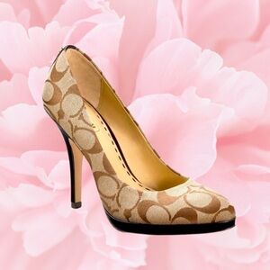 COACH CAYA Signature C, Women’s High Heels, Size 6.5 B